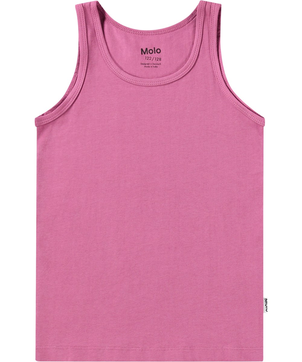 Jeanie 2-Pack - Hellebore Rose - 2-pack vests in organic cotton with flower print.