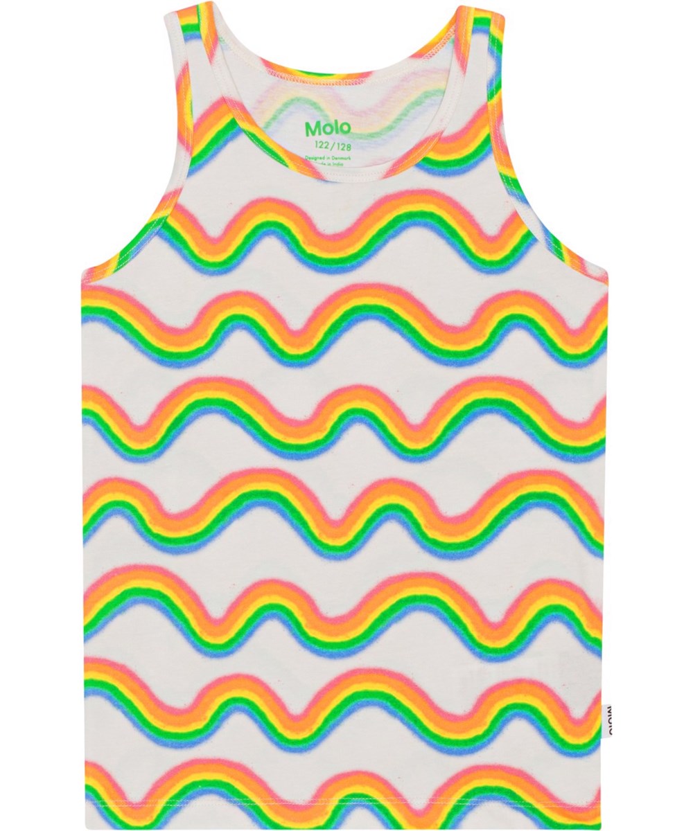 Jeanie 2-Pack - Shell Rainbows - 2-pack tops in soft, organic cotton 