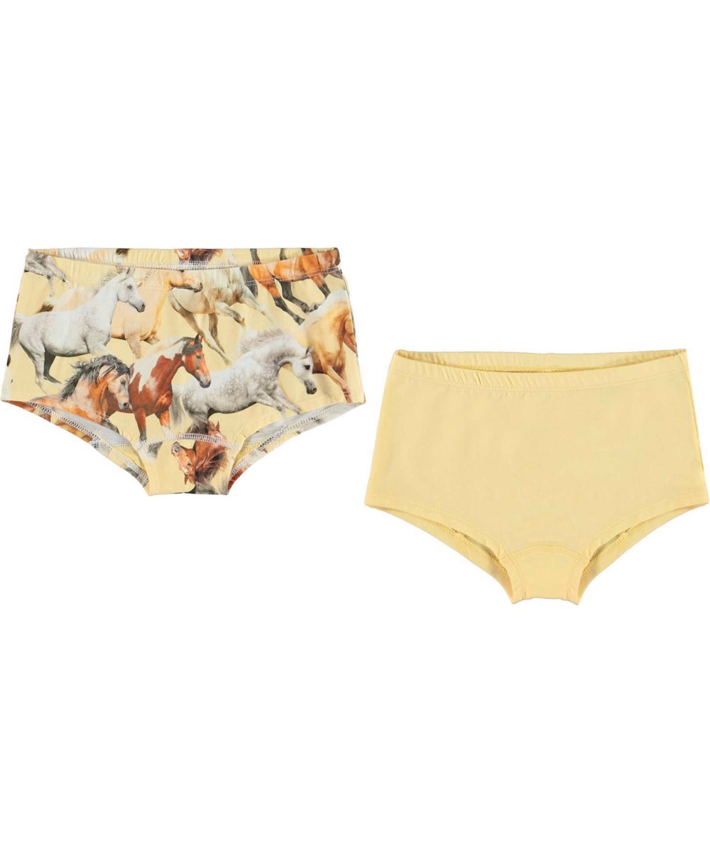 Jemma 2-Pack - Impala Horse - 2-pack knickers yellow and horse