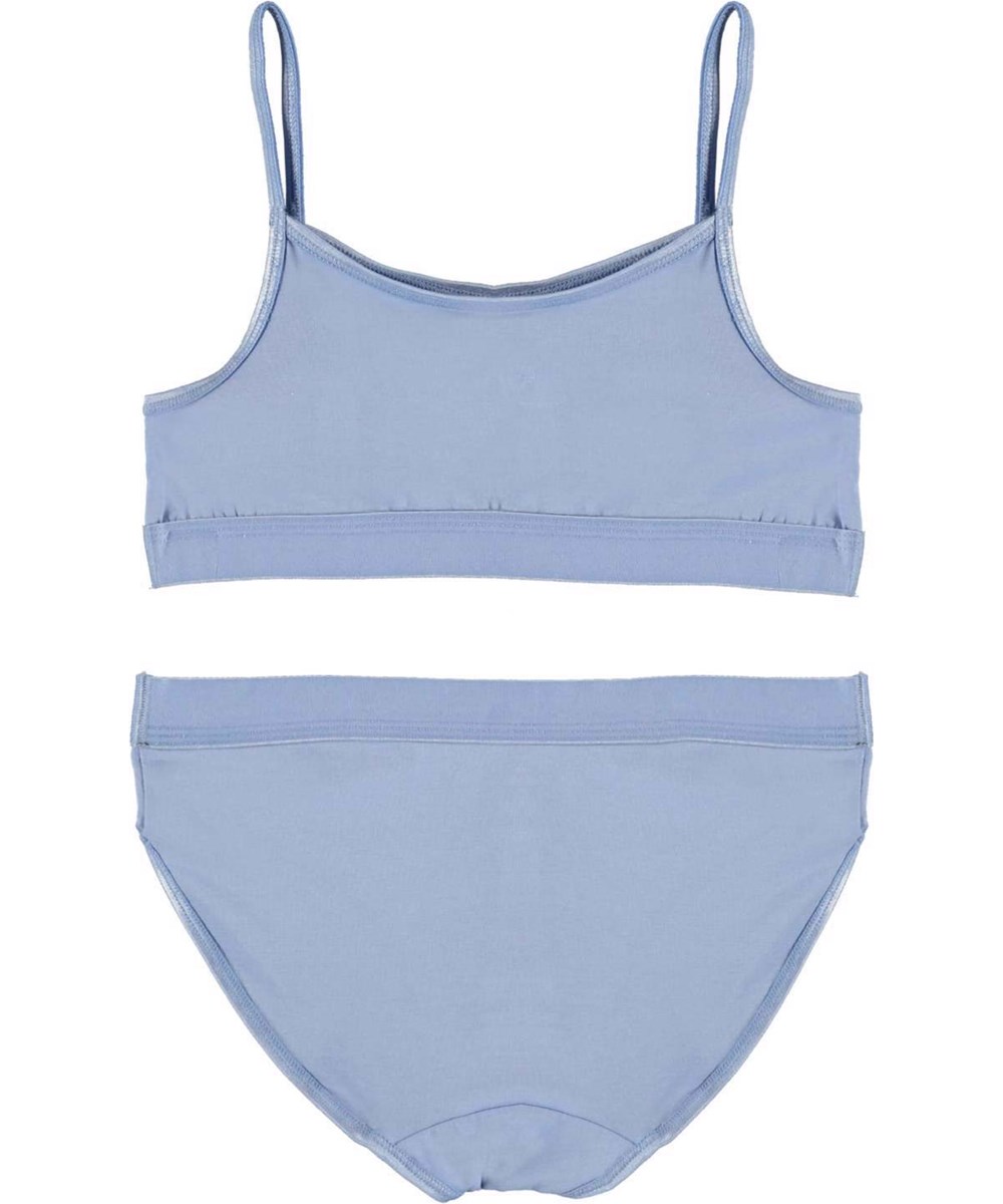 Jinny Set - Blue Sky - Light blue organic underwear set