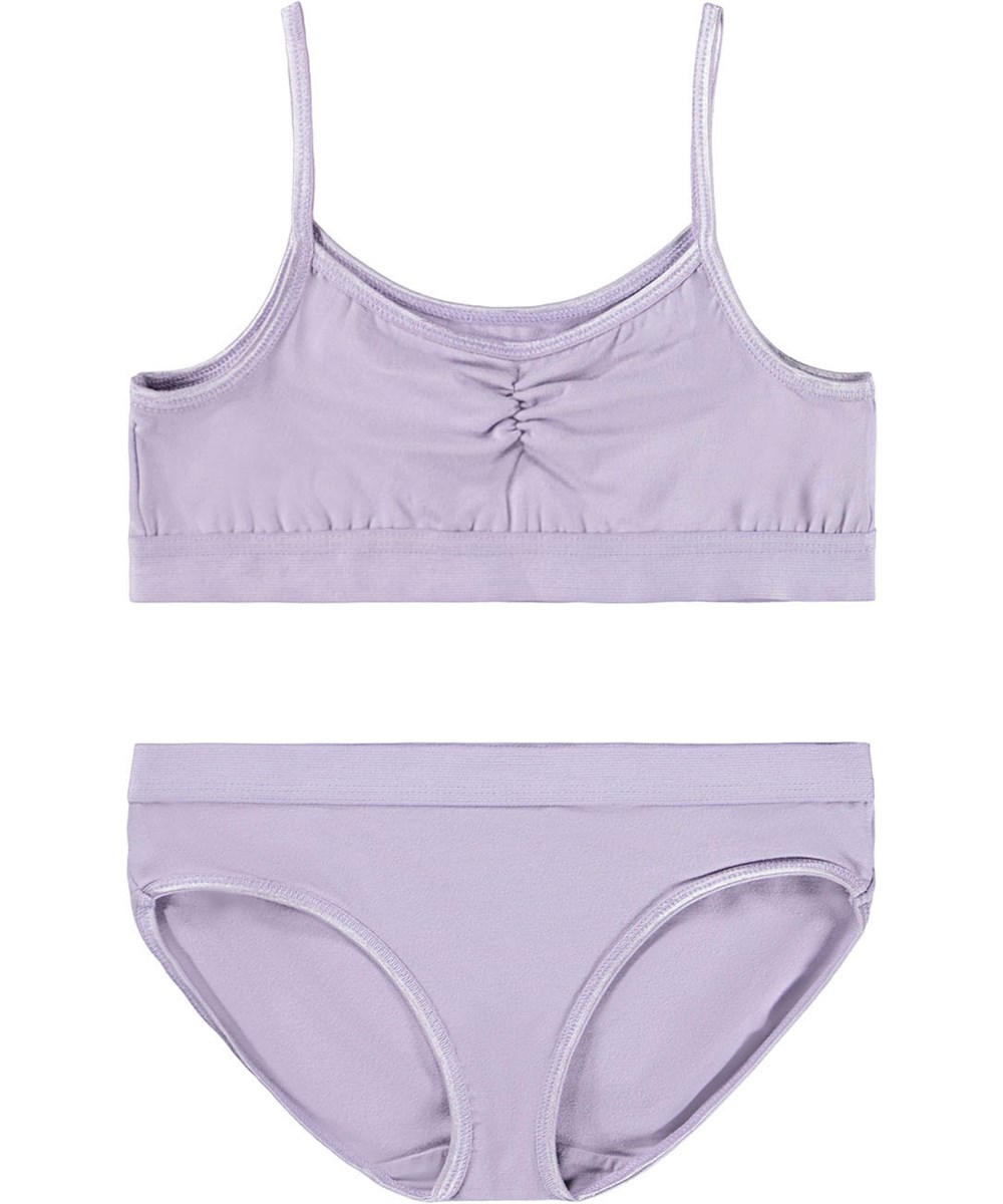 Jinny Set - Faded Purple - Purple underwear for children made of soft and stretchy viscose.