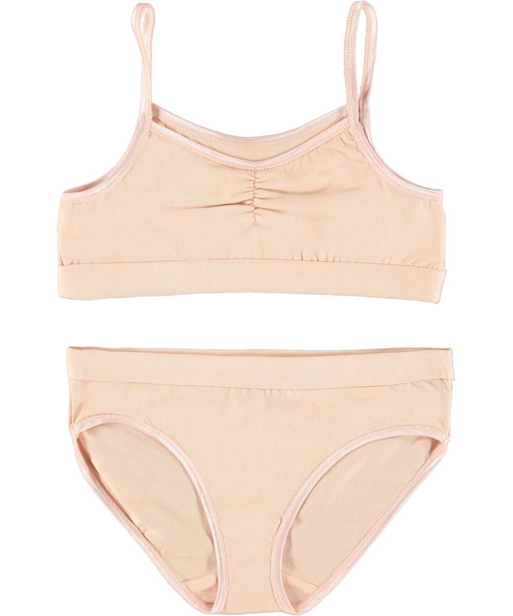 Jinny Set - Fluffy Rose - Organic underwear set in rose