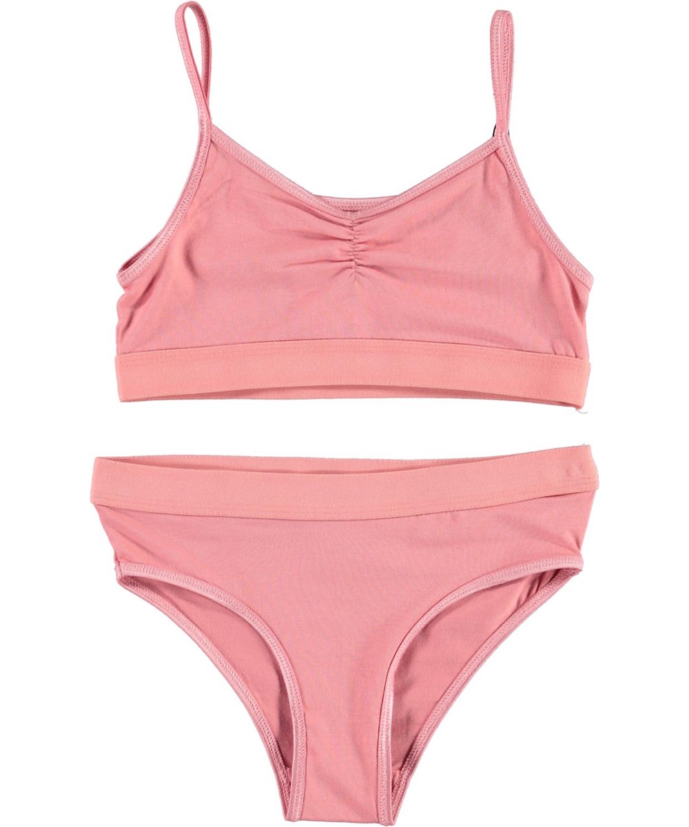 Jinny - Vintage Rose - Pink organic underwear set