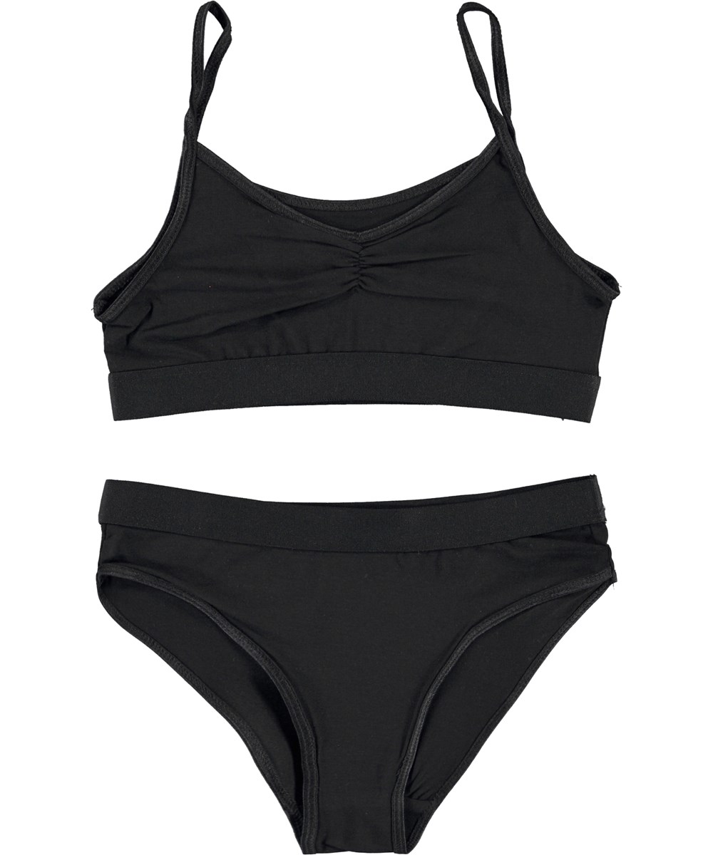 Jinny - Black - Black organic underwear 