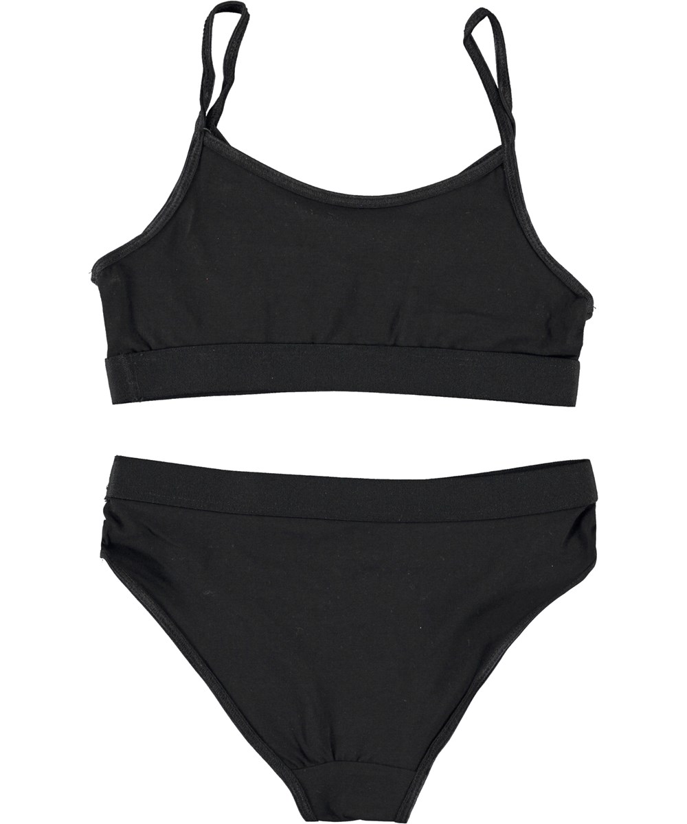 Jinny - Black - Black organic underwear 