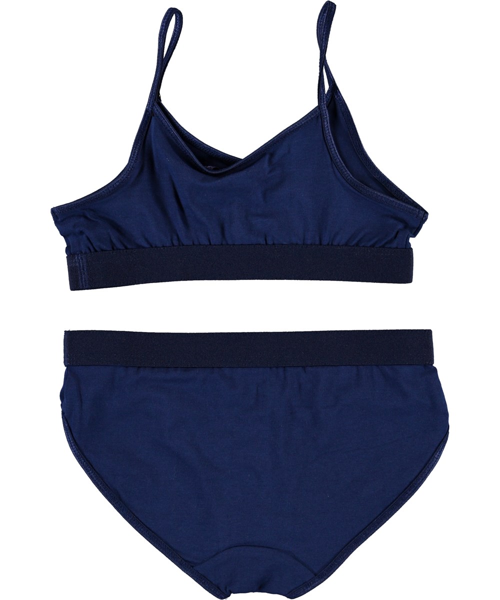 Jinny - Ink Blue - Blue organic underwear 