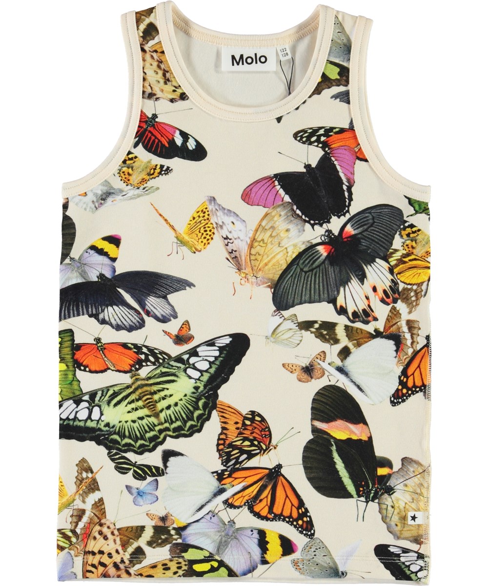 Joshlyn - Papillon - Organic vest with butterflies 