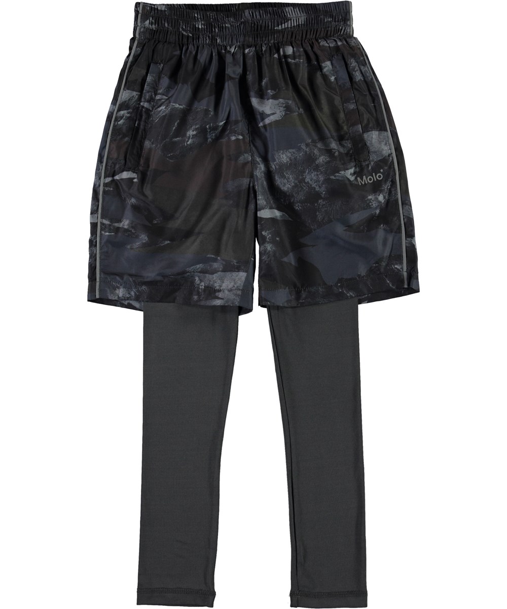 Acel - Camo Landscape - Grijze camouflage short