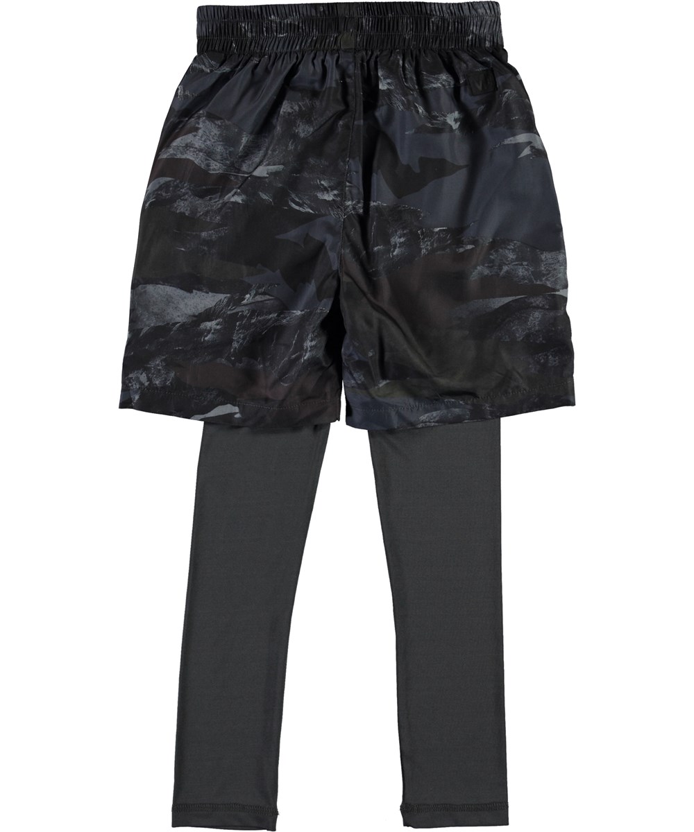 Acel - Camo Landscape - Grijze camouflage short