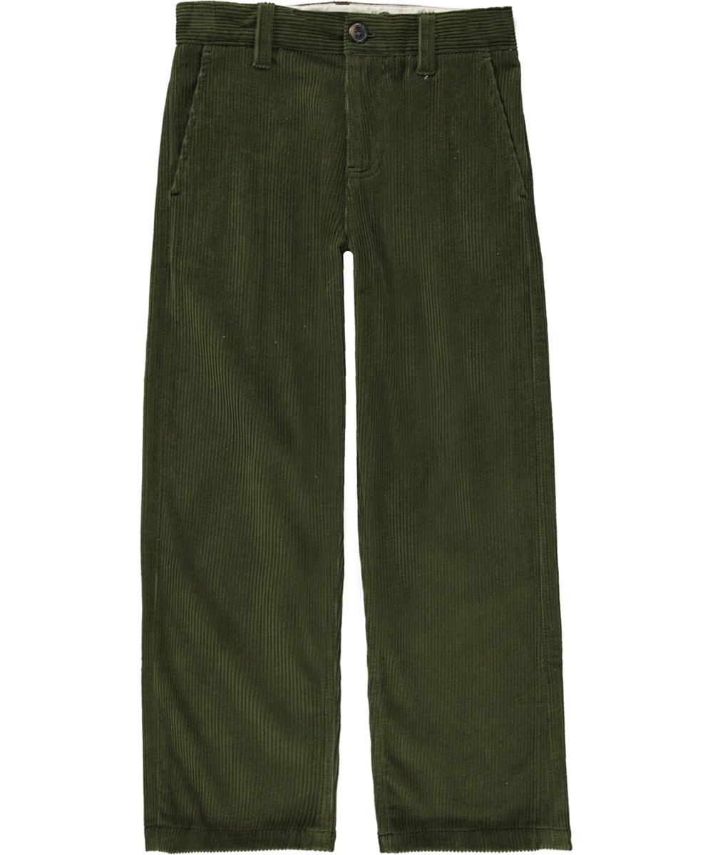 Aces - Vegetation - Wijde groene corduroy broek