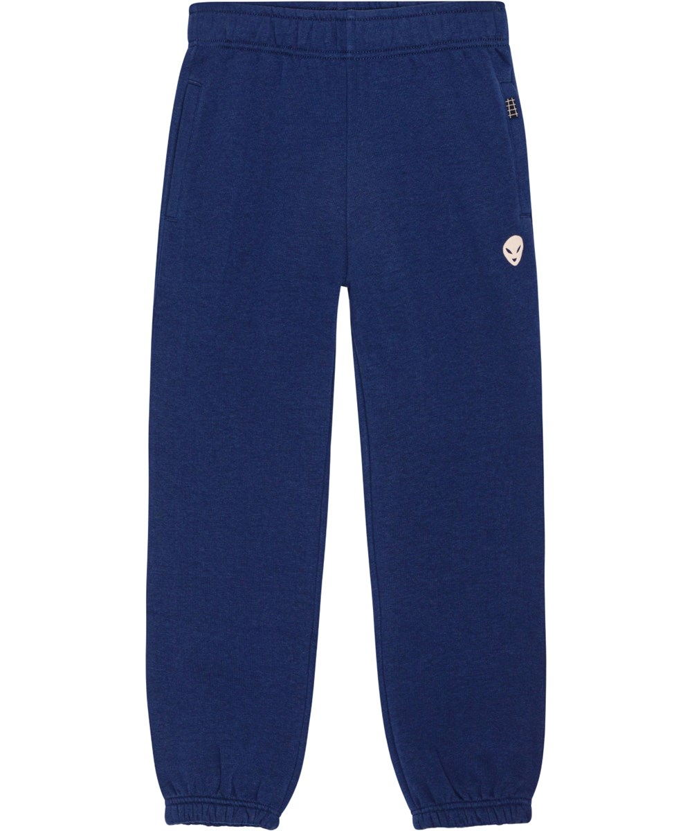 Adan - Oceanic - Zachte warme donkerblauwe joggingbroek met elastische tailleband en zakken.