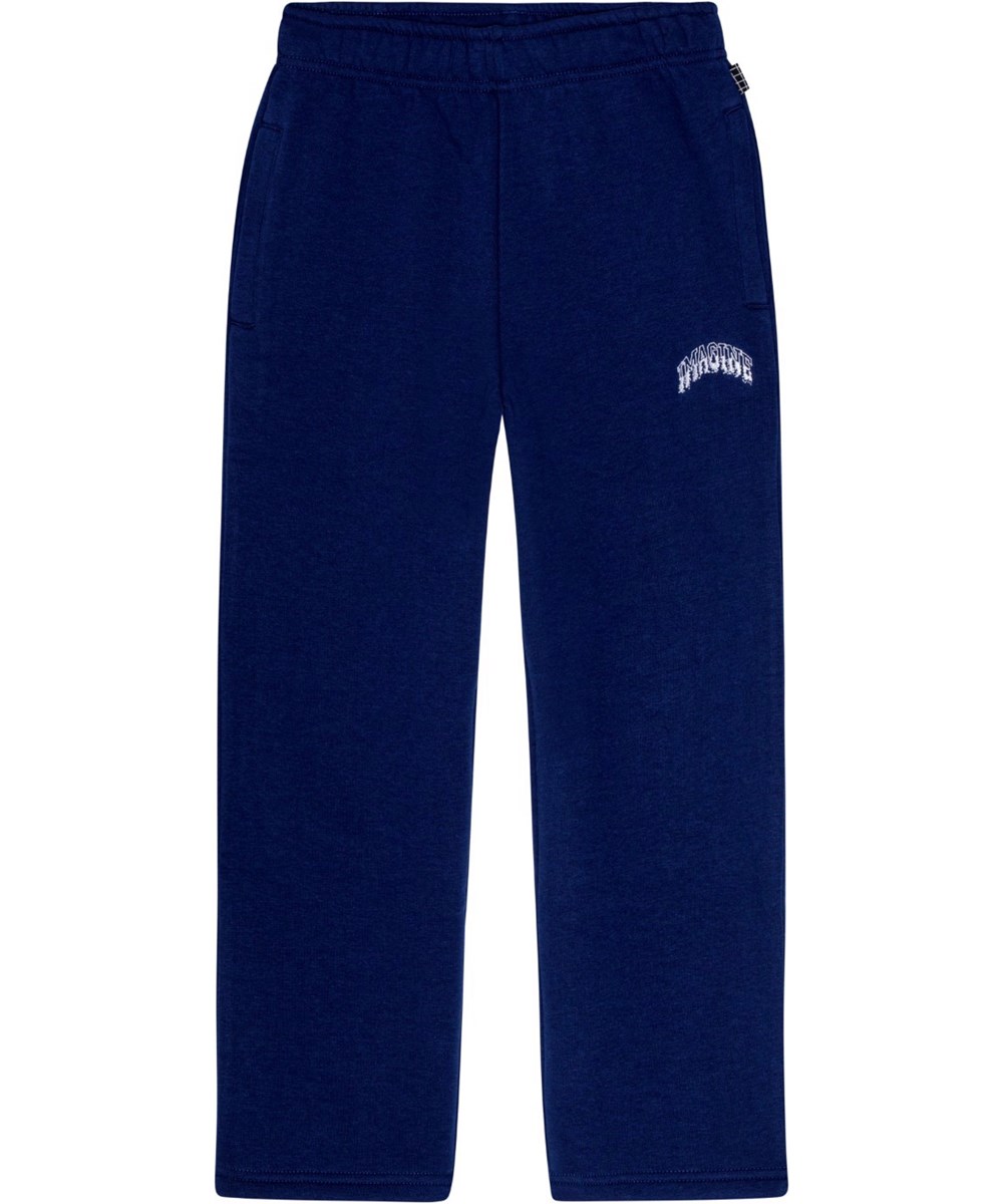 Adri - Oceanic - Zachte, warme donkerblauwe joggingbroek met elastische tailleband en zakken.