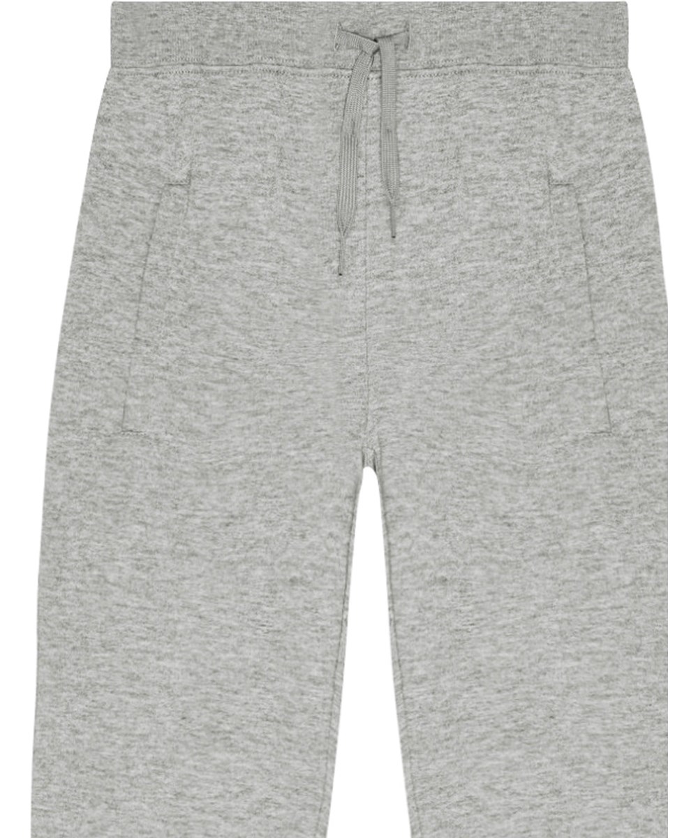 Afon - Grey Melange - Grijze gemêleerde joggingbroek van biologisch katoen.