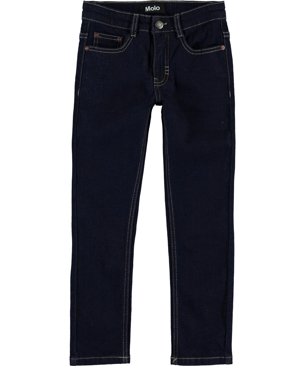 Aksel - Rinse Wash - Donkerblauwe slimfit spijkerbroek