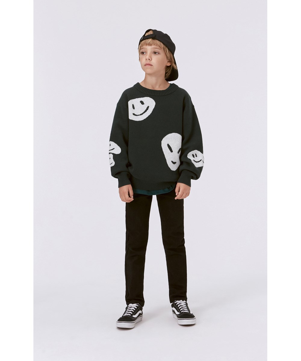 Aksel - Black - Zwarte jeans met stretch en gerecycled polyester