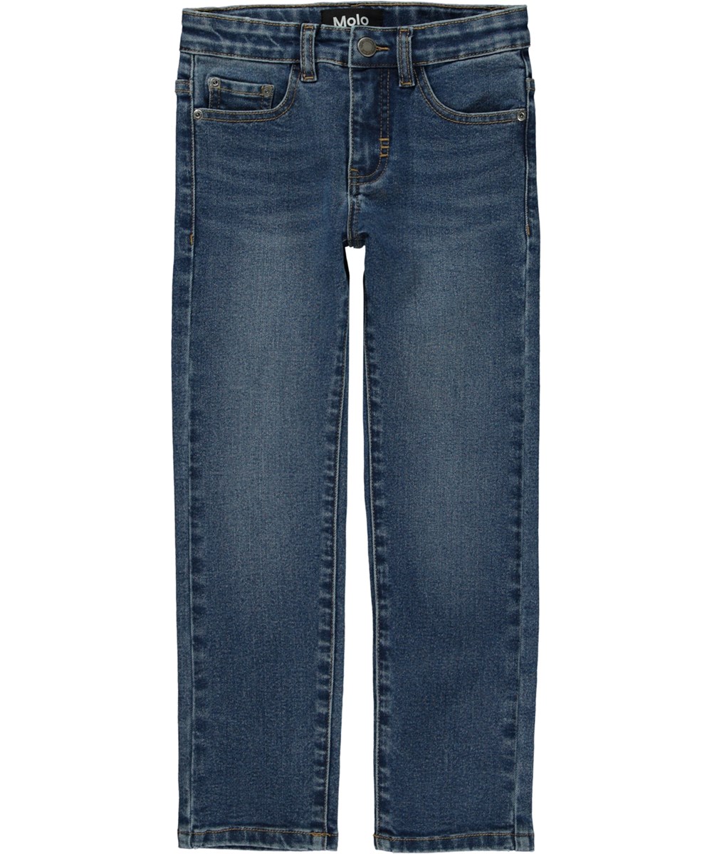 Aksel - Indigo - Blauwe biologische jeans met stretch en gerecycled polyester
