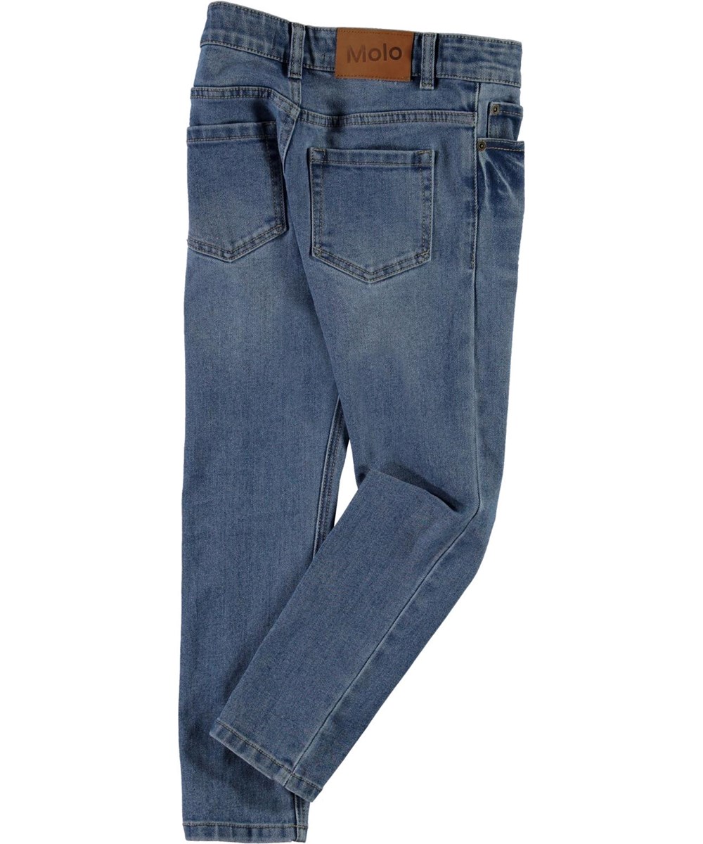 Aksel - Washed Blue - Blauwe slim fit jeans