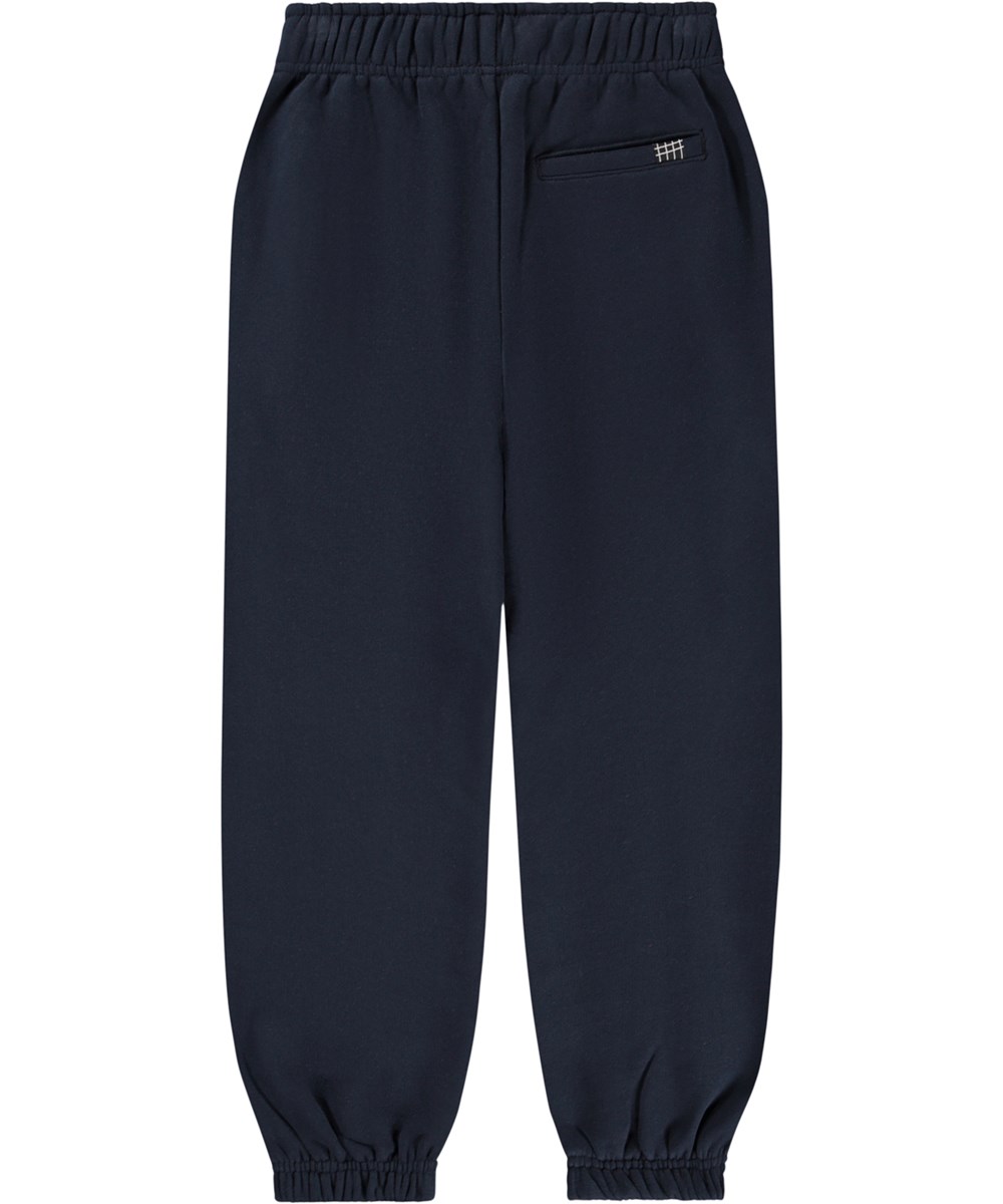 Allen - Galaxy Blue - Donkerblauwe joggingbroek voor kinderen gemaakt van biologisch katoen.