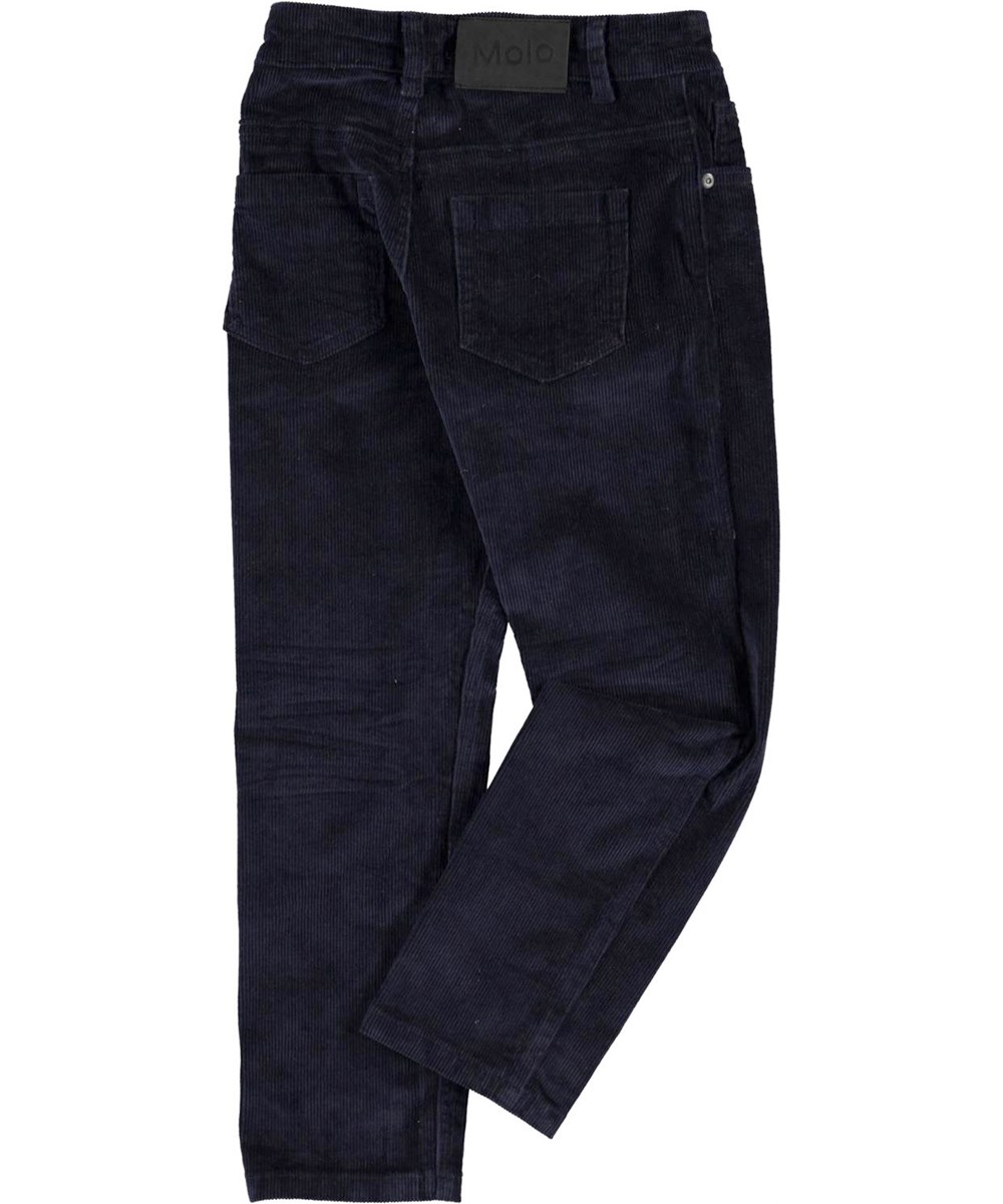 Alon - Dark Navy - Ruimvallende blauwe spijkerbroek