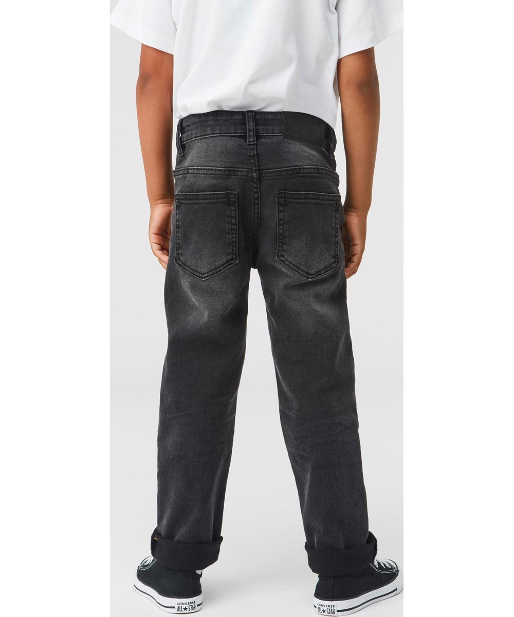 Alon - Washed Black - Zwarte jeans in een normale pasvorm