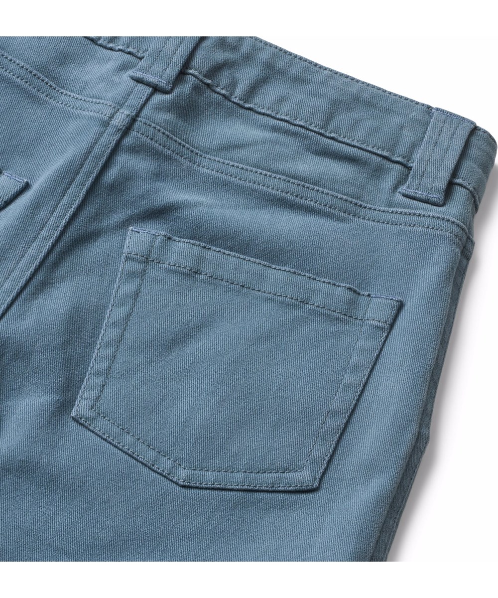 Alter - Blue Dust - Blauwe cargobroek voor kinderen gemaakt van katoenen keperstof.