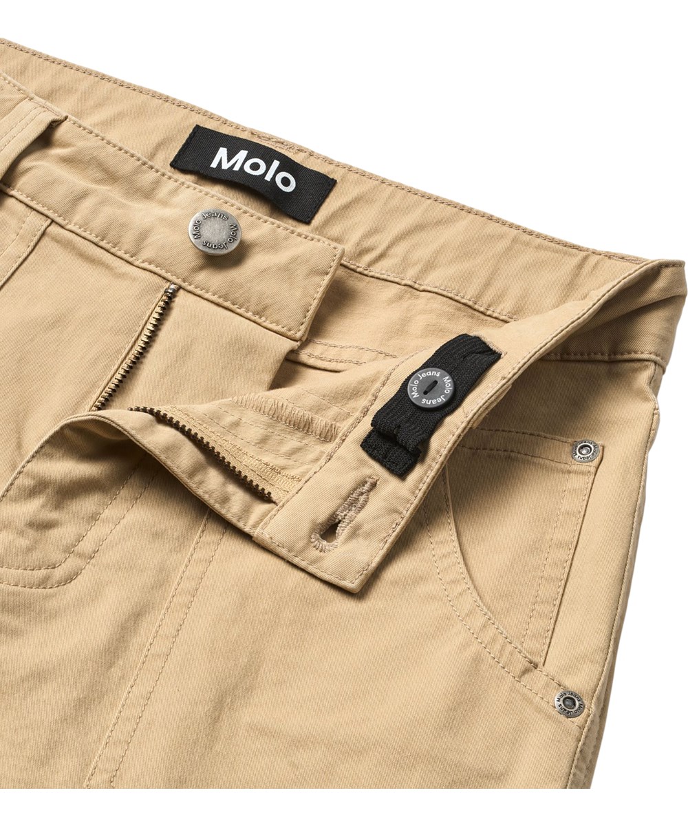 Alter - Desert - Beige katoenen kinderbroek met grote cargozakken