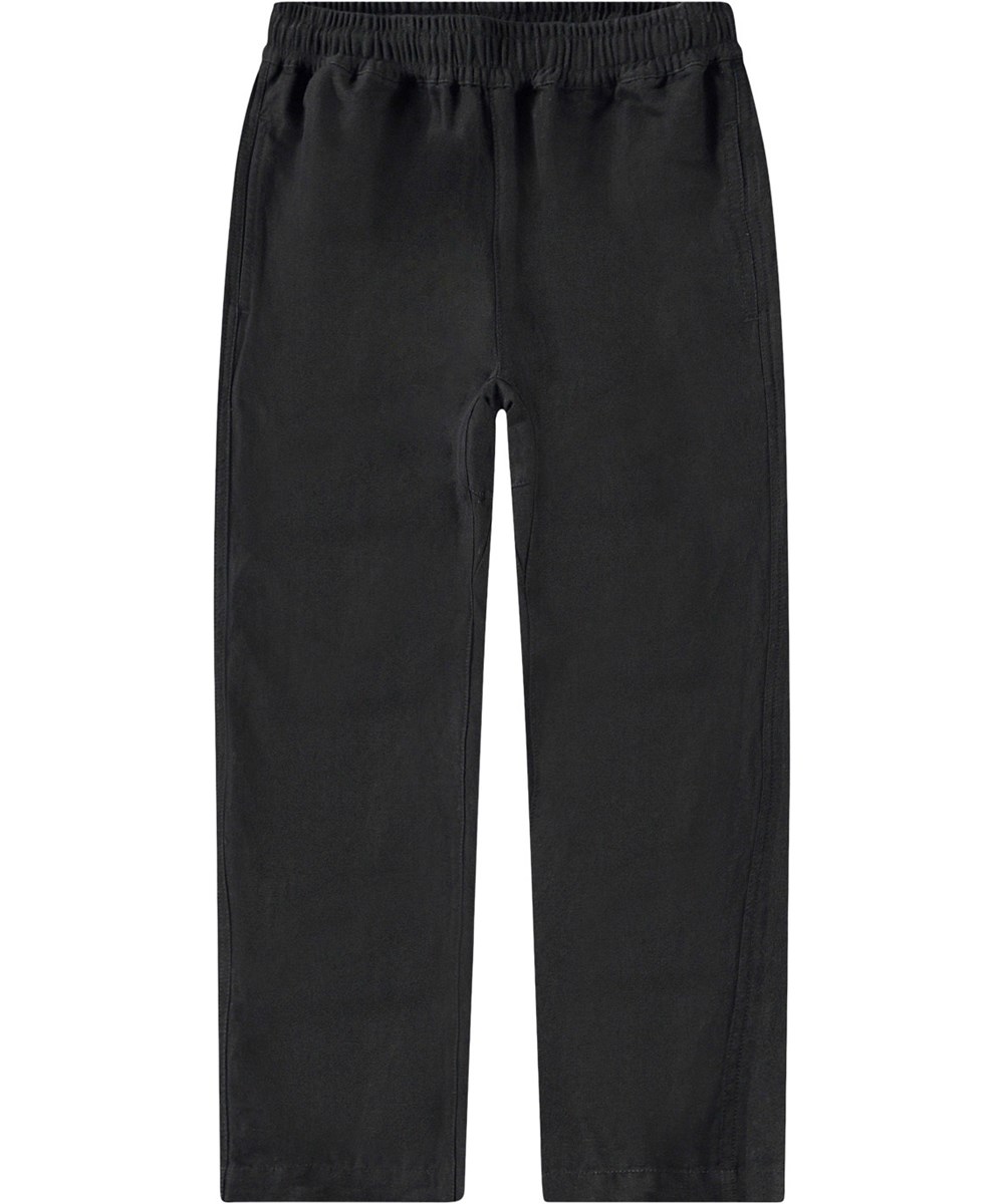 Amor - Black - Zwarte linnen kinderbroek