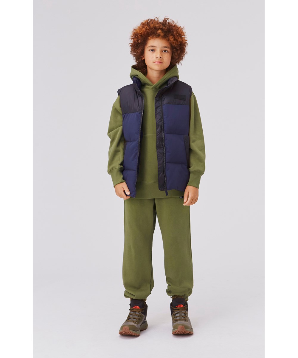 Ams - Sphagnum - Groene biologische joggingbroek