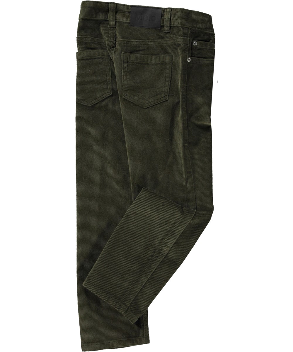 Andy - Forest Moss - Groene broek in fijne corduroy