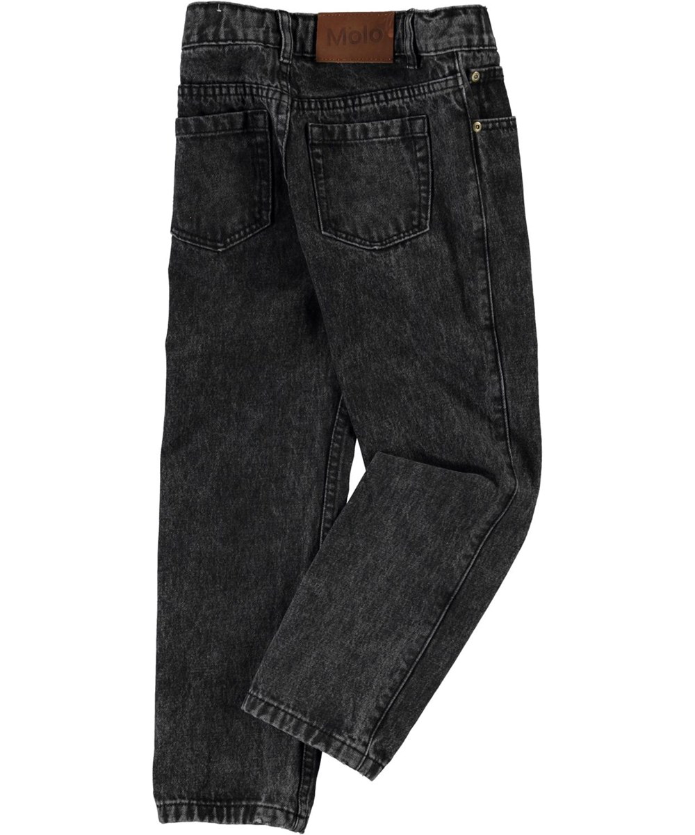Andy - Washed Black - Zwarte jeans in een ruimvallende pasvorm