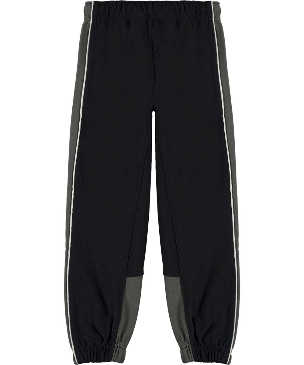 Anoua - Black - Zwarte met grijze biologische joggingbroek