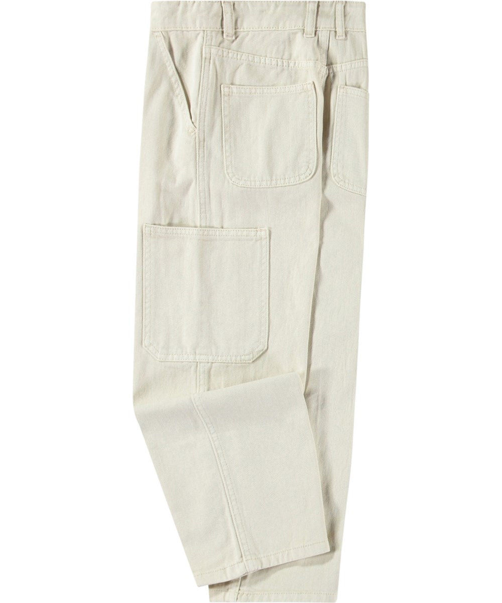 Archer - White Noise - Witte kinderjeans met zijzakken.