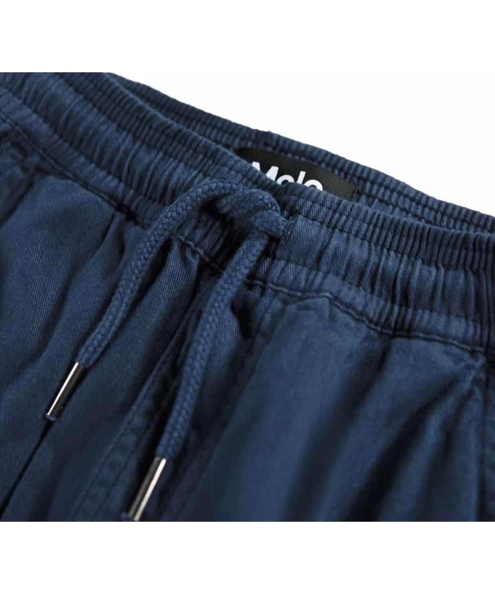 Argo - Galaxy Blue - Blauwe cargobroek gemaakt van biologisch katoen.