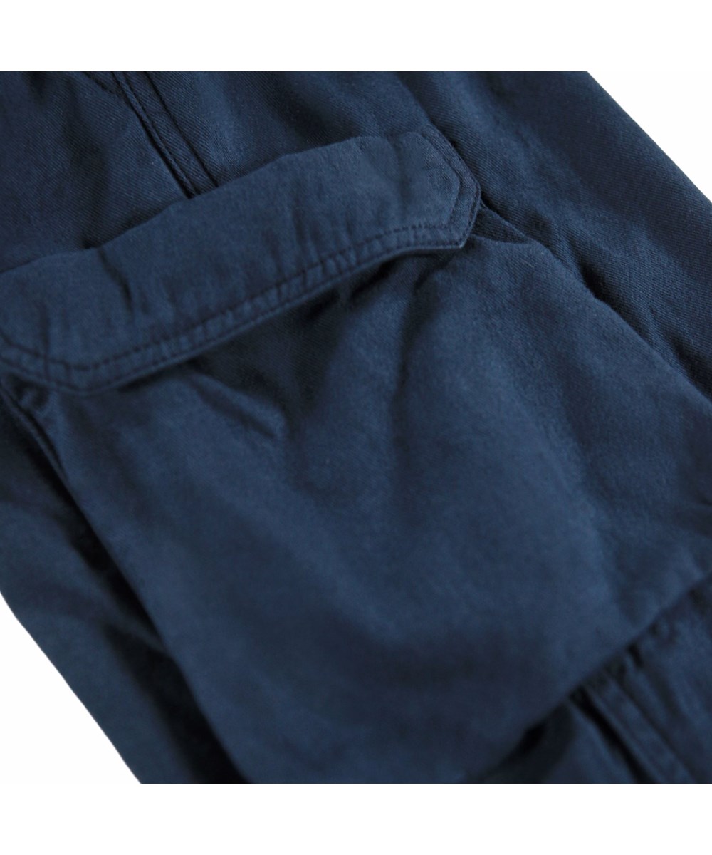 Argo - Galaxy Blue - Blauwe cargobroek gemaakt van biologisch katoen.