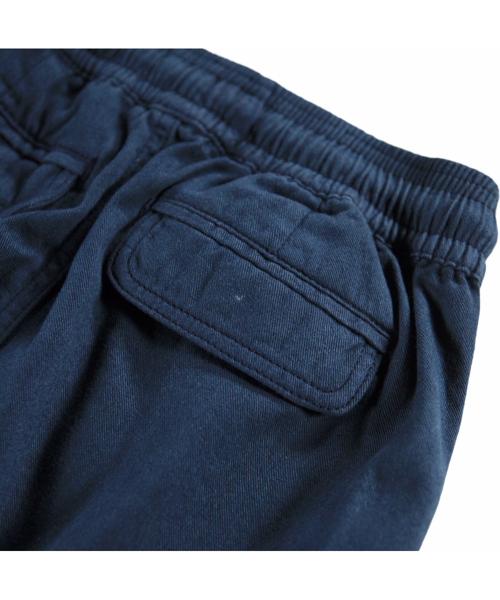 Argo - Galaxy Blue - Blauwe cargobroek gemaakt van biologisch katoen.