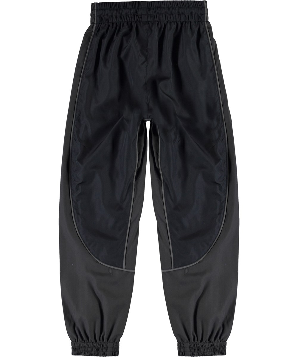 Arkuu - Black - Grijze trainingsbroek met bies 