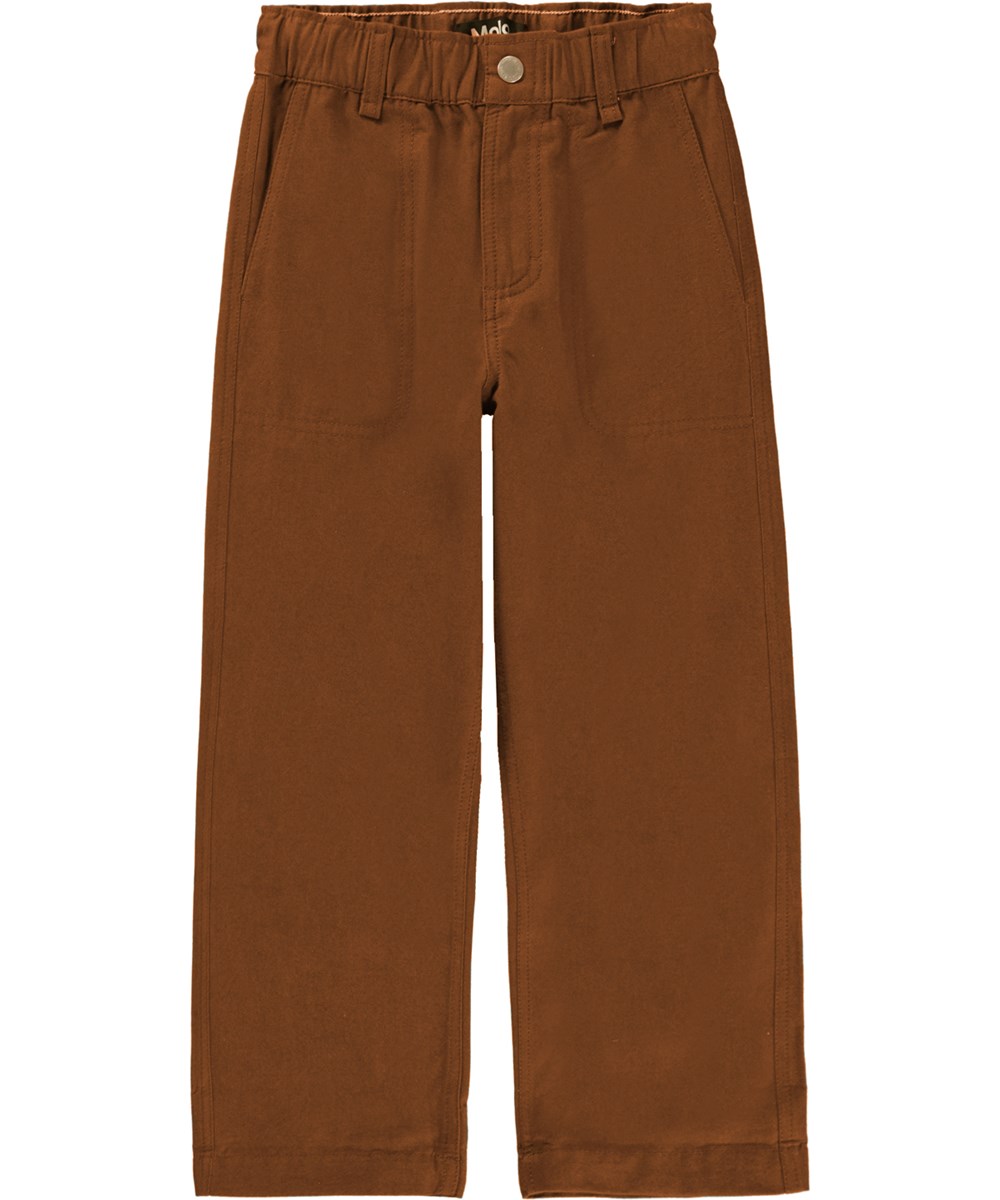 Aron - Tawny Brown - Wijde bruine broek