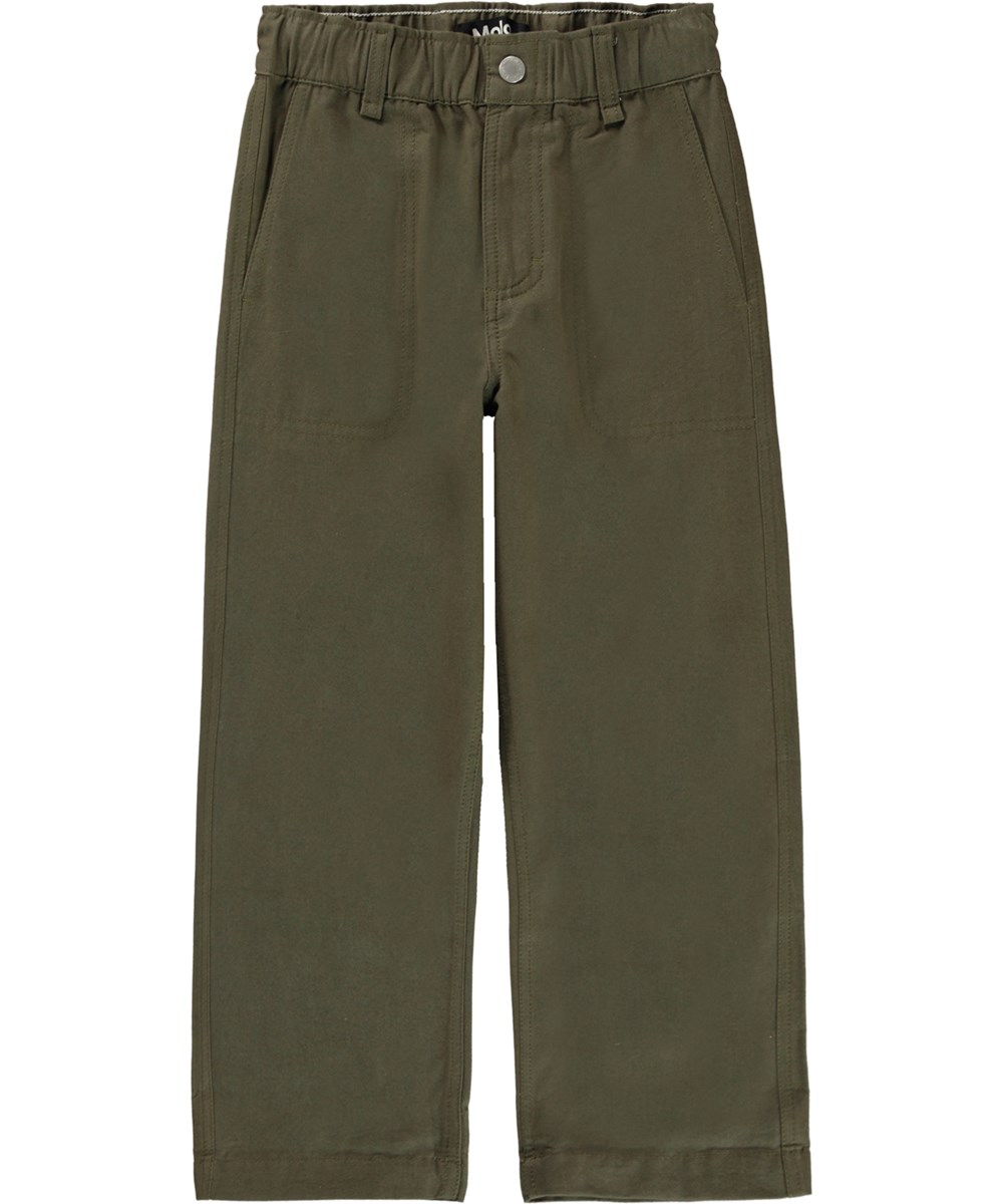 Aron - Vegetation - Wijde groene broek