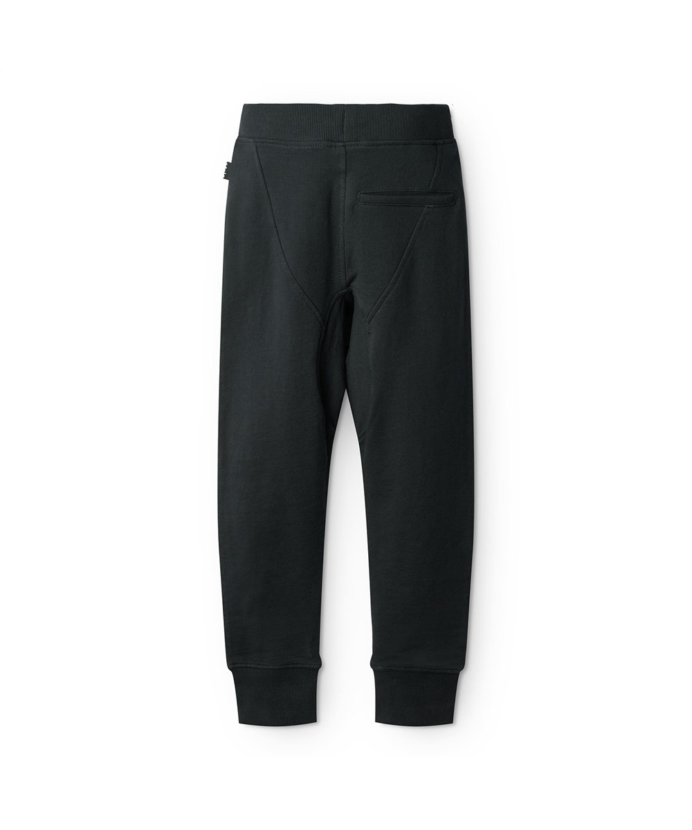 Ashton - Black - Ruime zwarte biologische joggingbroek