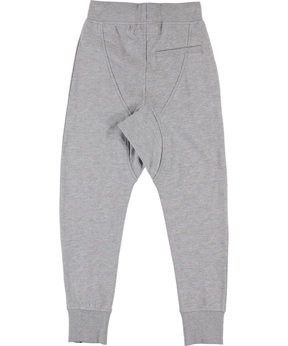 Ashton - Grey Melange - Sportieve grijze joggingbroek