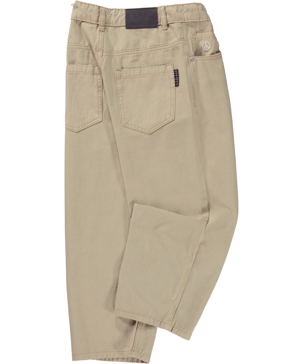 Aska - Ridge - Beige oversized jeans