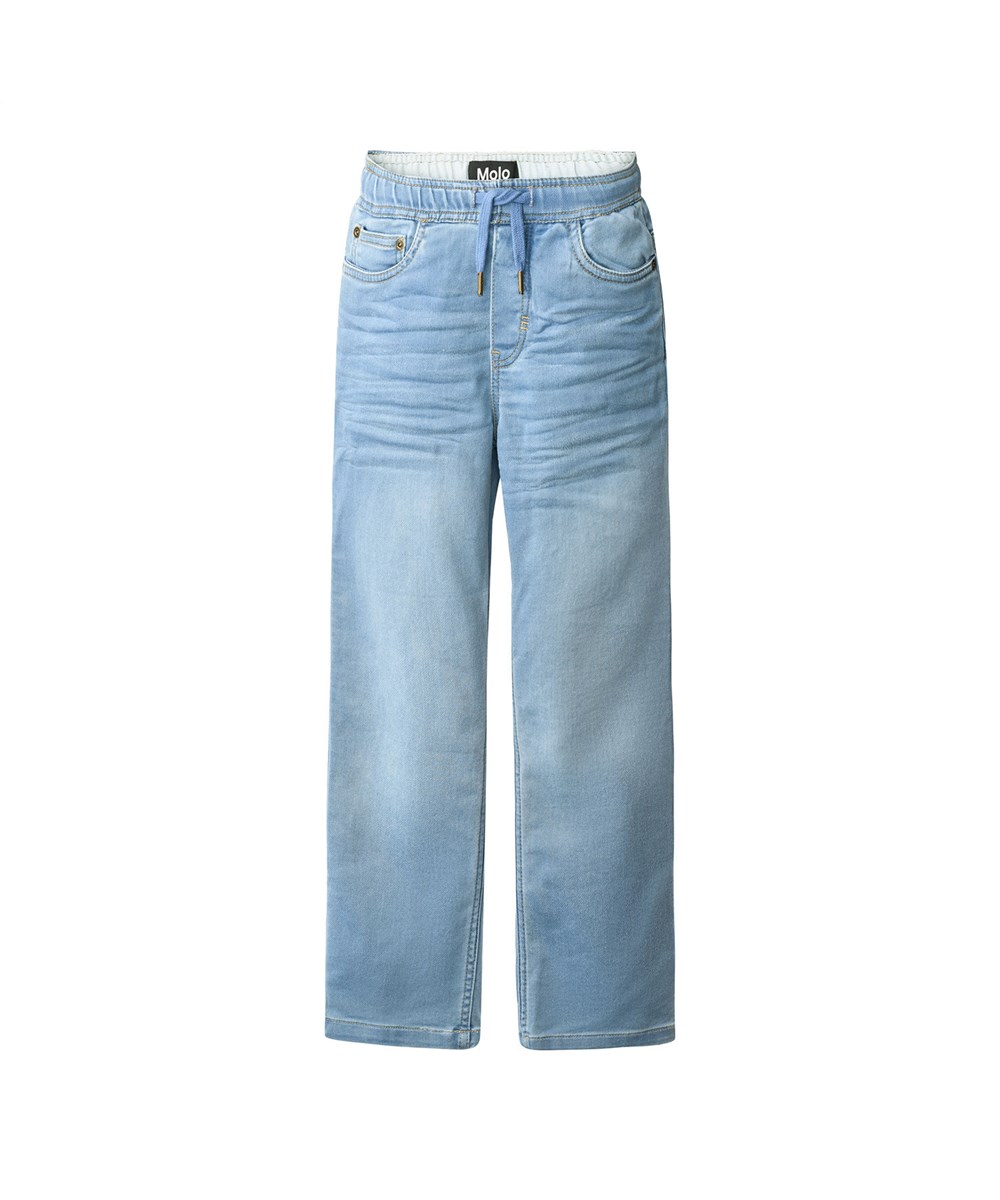Augustino - Soft Denim Blue - Blauwe elastische spijkerbroek