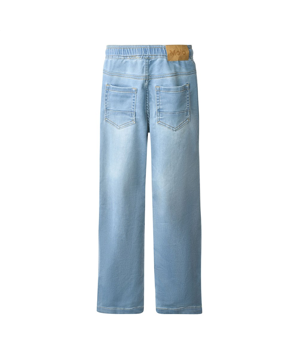 Augustino - Soft Denim Blue - Blauwe elastische spijkerbroek