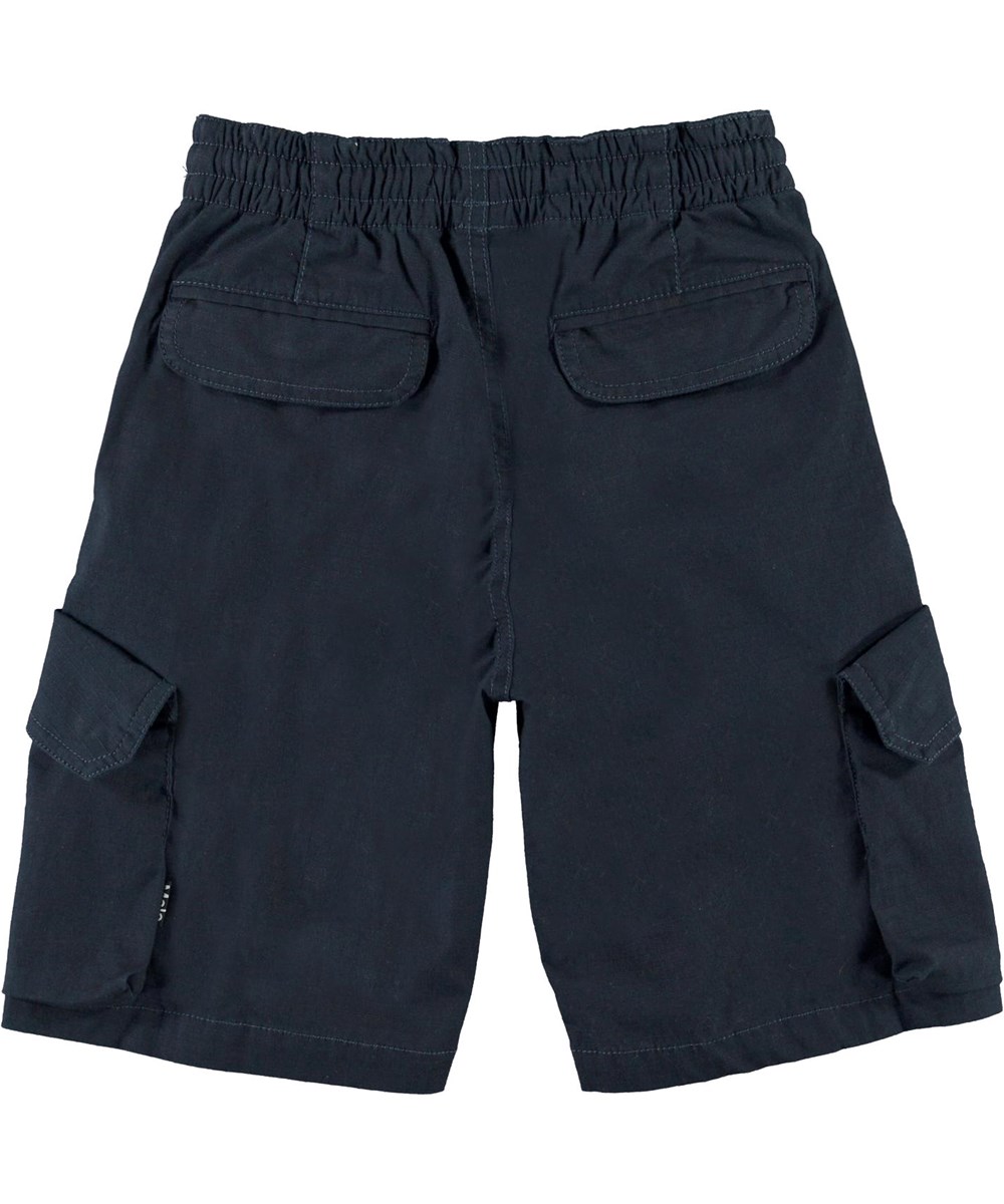 Argod - Dark Navy - Donkerblauwe korte broek met zakken