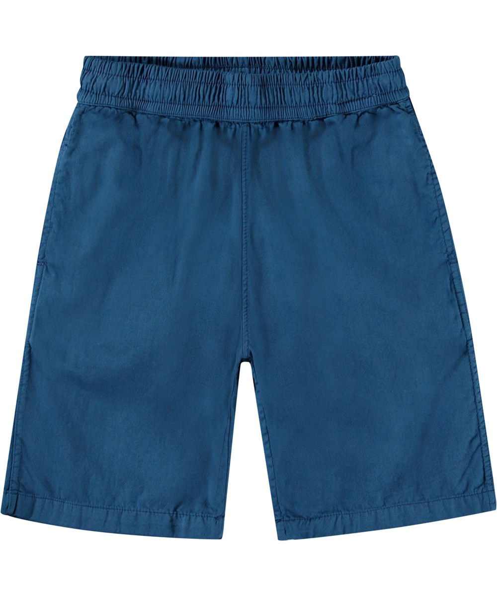 Arrow - Best Blue - Blauwe kindershort van biologisch katoen.