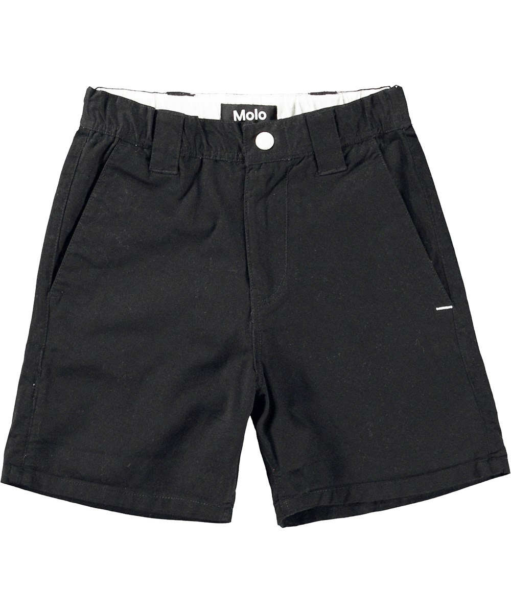 Ashby - Black - Zwarte korte chinobroek