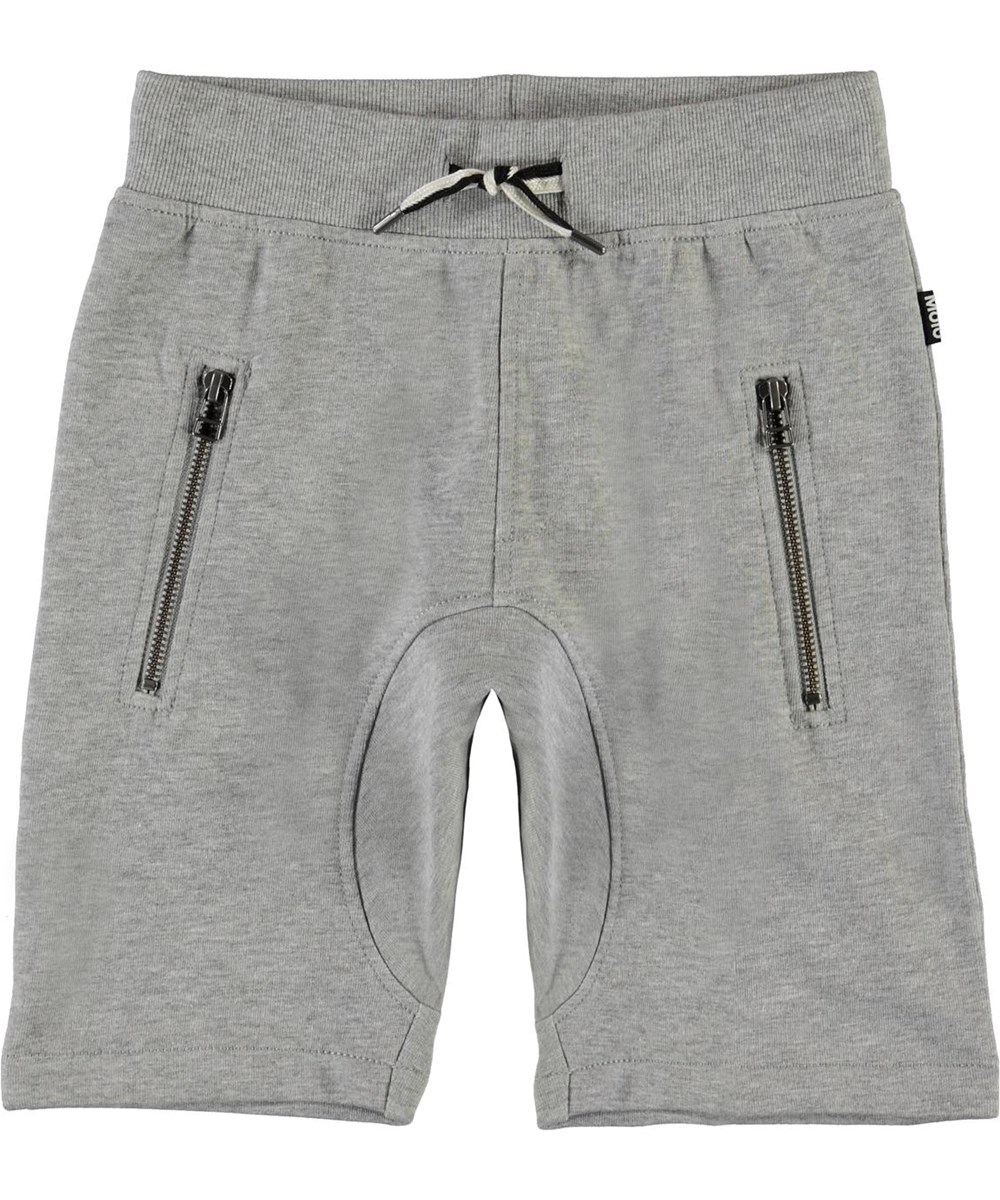 Ashtonshort - Grey Melange - Grijze biologische sweatshort