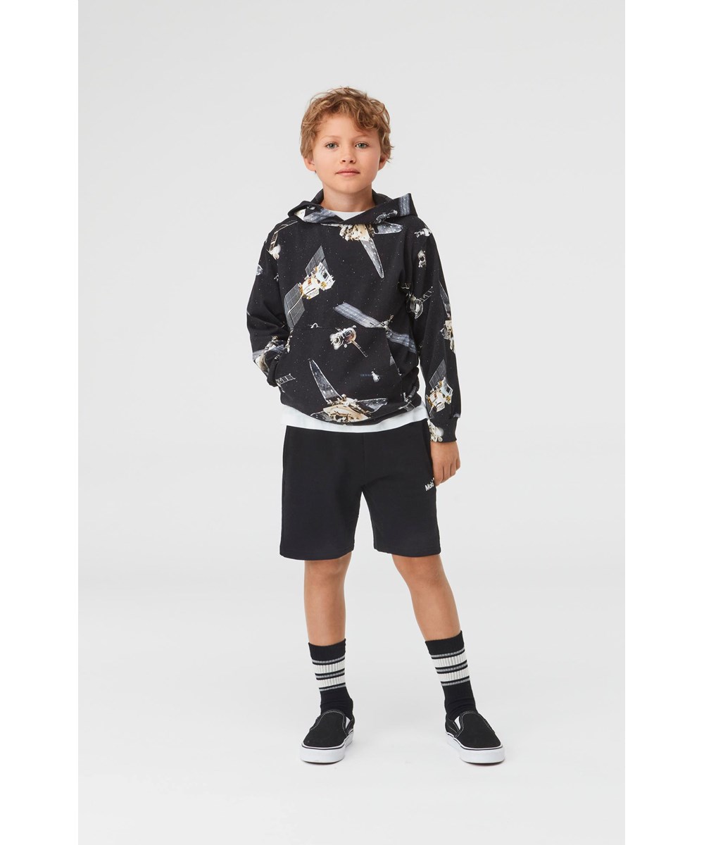 Axon - Black - Zwarte biologische sweatshort