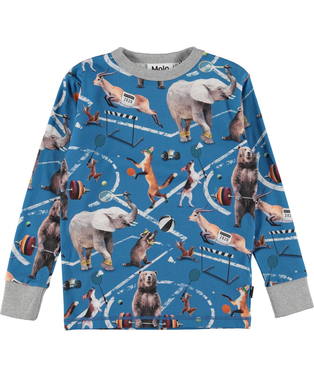 Tedo - Athletic Animals - Tweedelige pyjamaset van zacht biologisch katoen