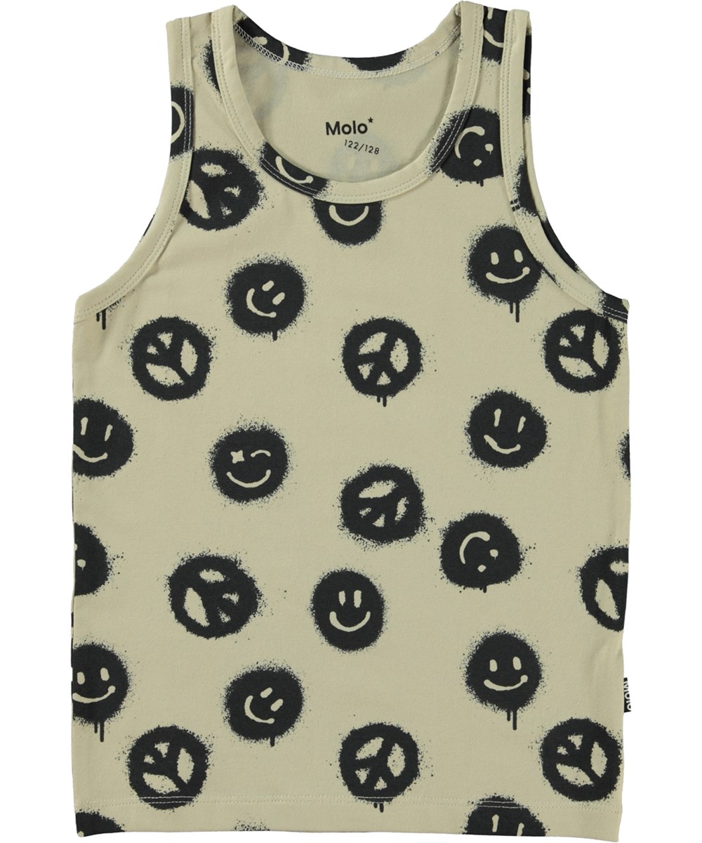 Jayden 2-pack - Space Smile - Hemdjes met peace en smileys